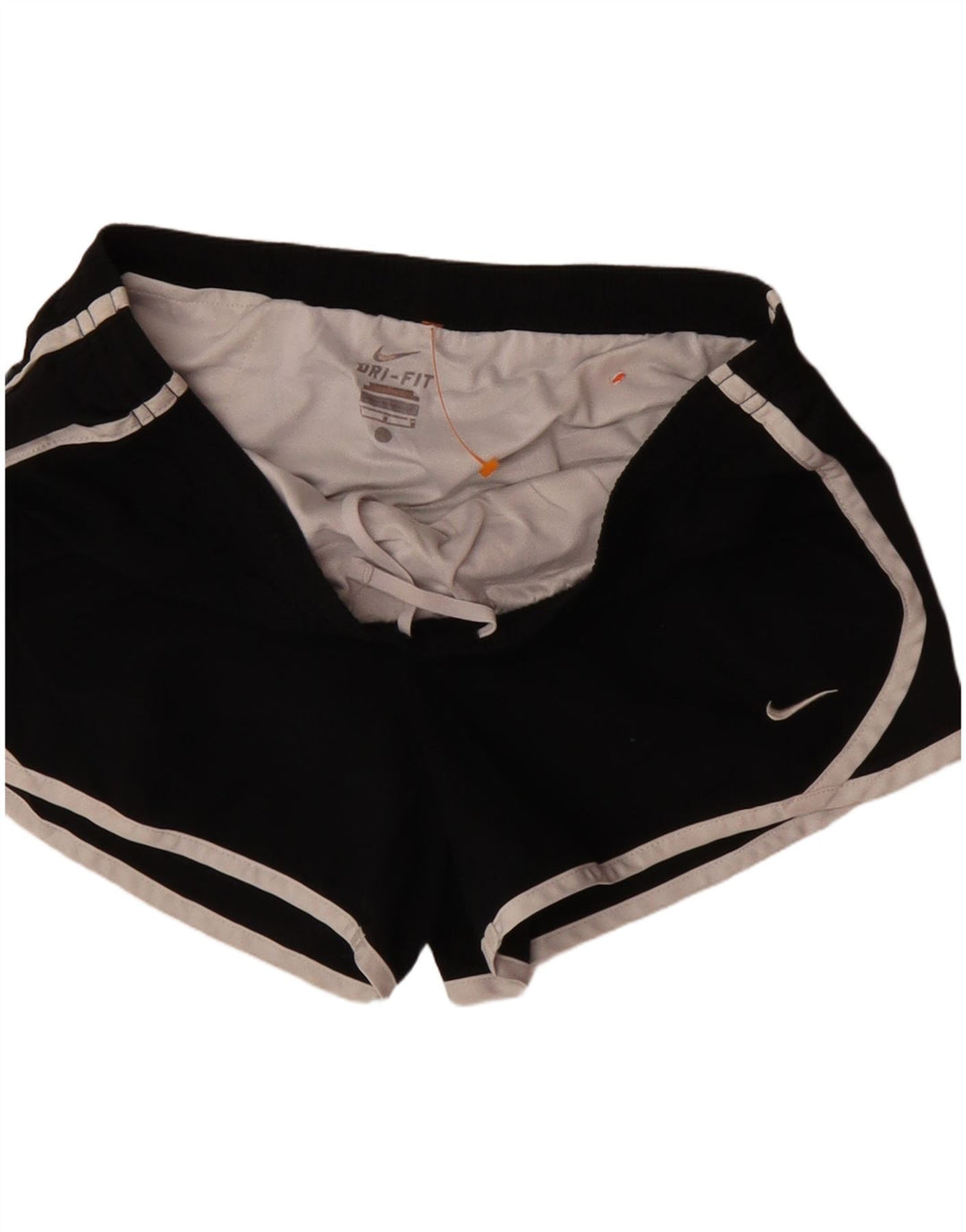Pantaloni scurti sport NIKE Dri Fit pentru femei UK 12 Poliester mediu negru