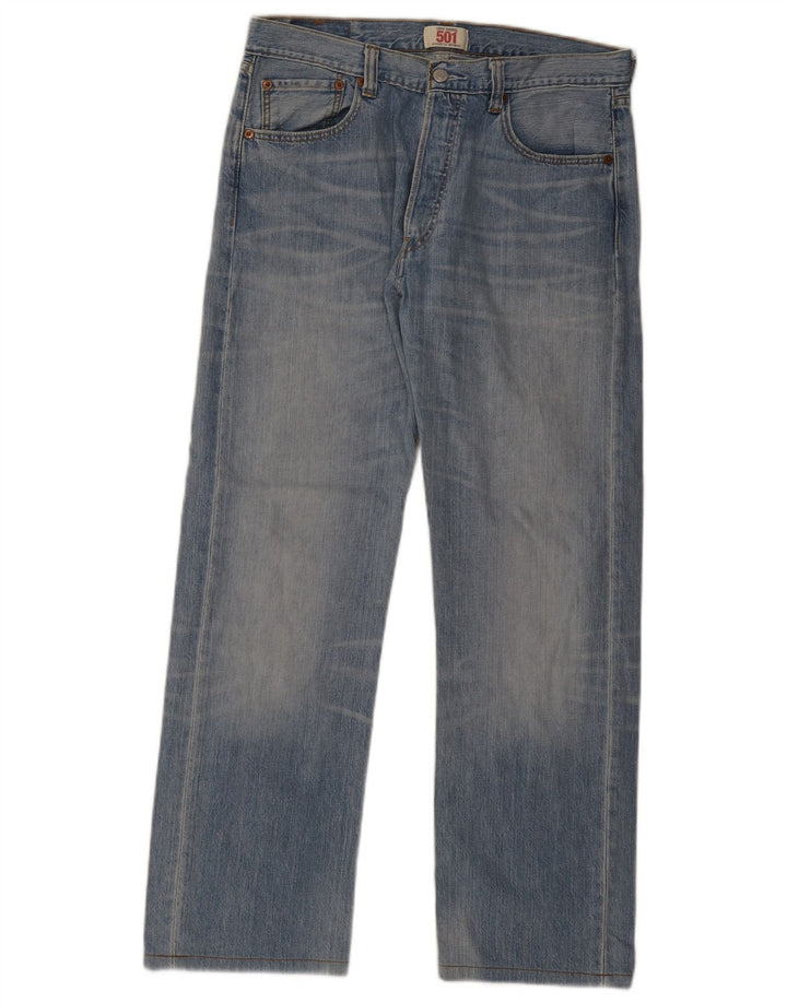 Blugi drepti pentru bărbați Levi's 501 W34 L30 albastru