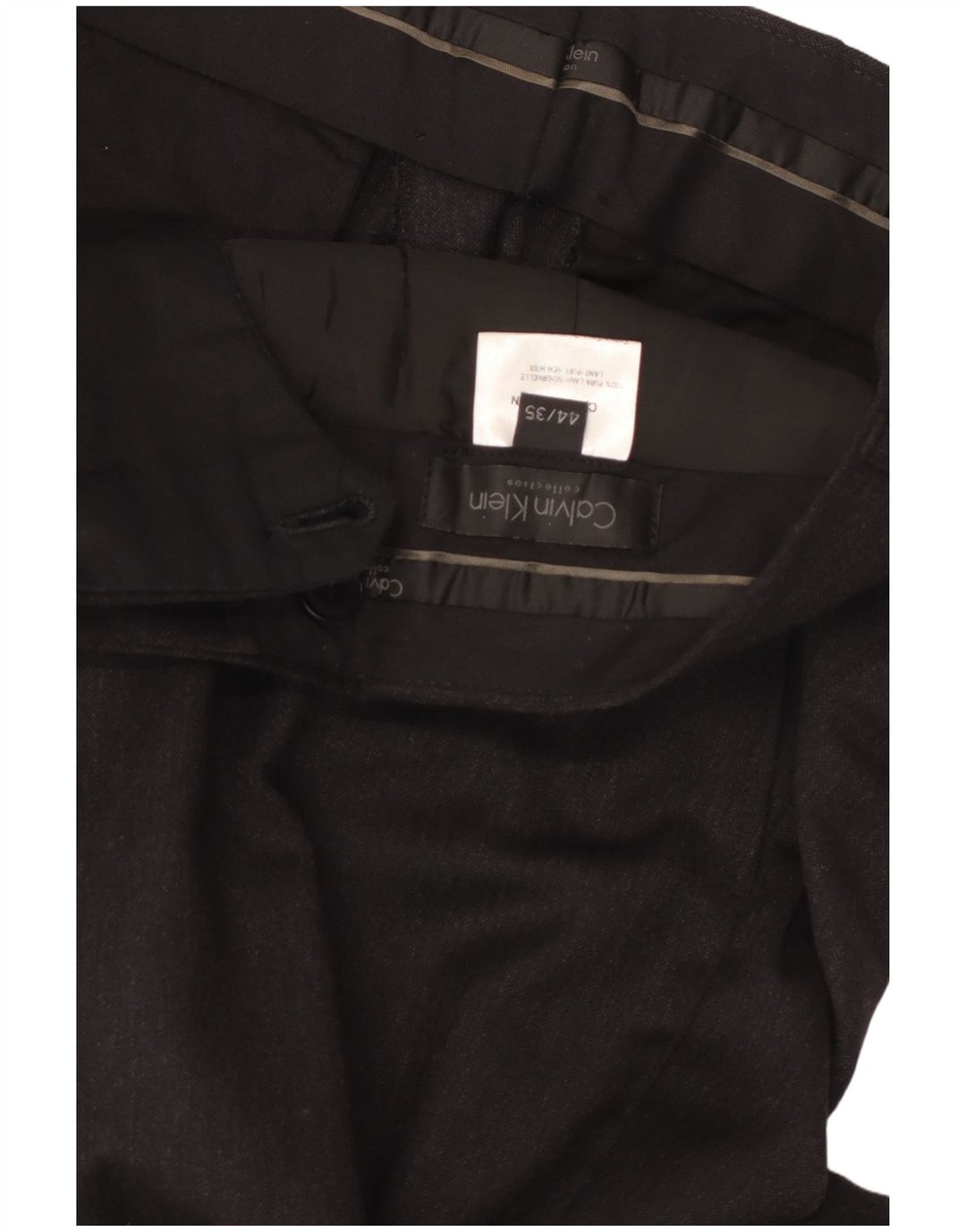 CALVIN KLEIN Pantaloni drepți pentru bărbați IT 44 XS W30 L30 Lână gri