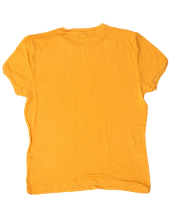 Tricou pentru bărbați Zara Top din viscoză galbenă medie