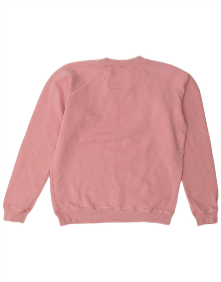 Jack Wills Pulover supradimensionat pentru femei UK 8 Bumbac roz mic