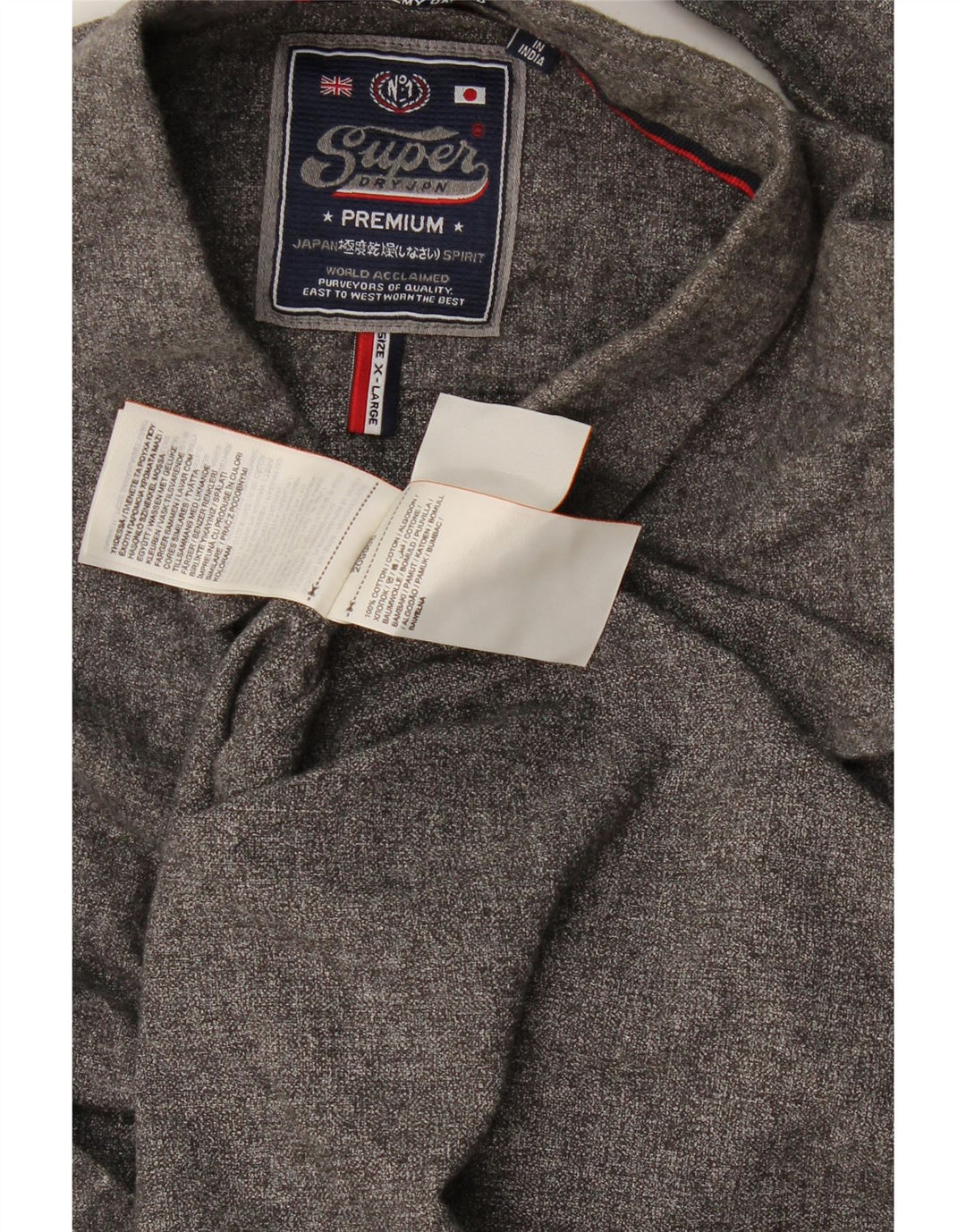Cămașă pentru bărbați Superdry XL bumbac gri
