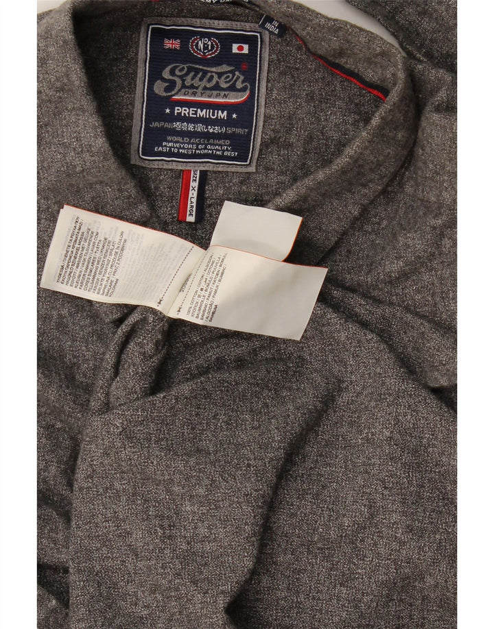 Cămașă pentru bărbați Superdry XL bumbac gri
