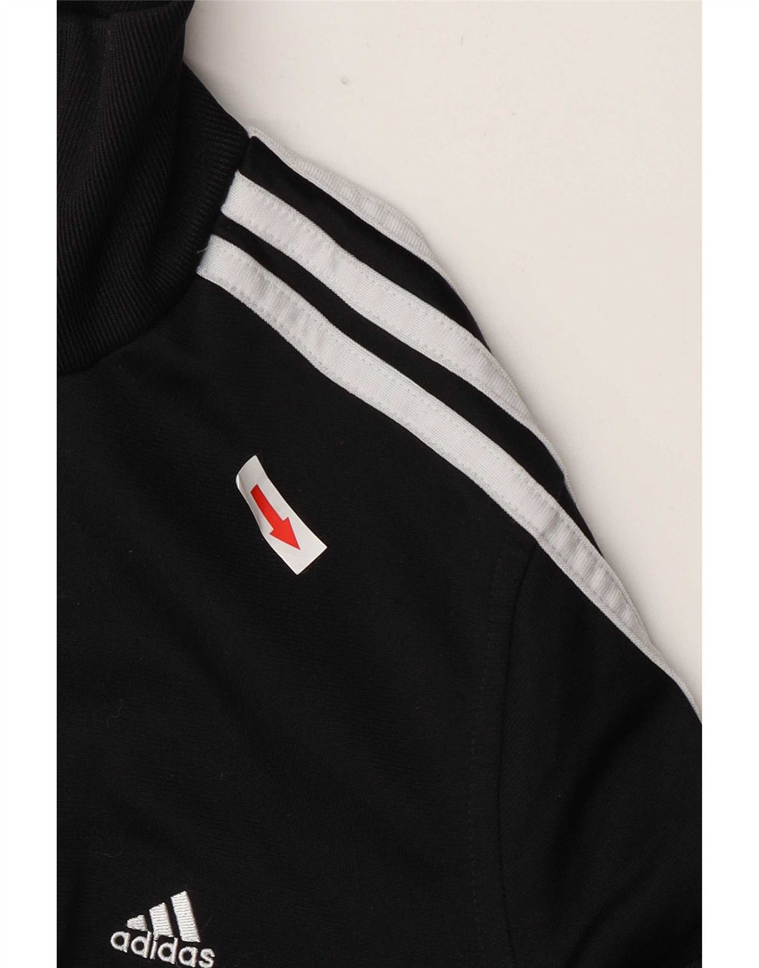 Jachetă de trening pentru femei Adidas UK 10 Poliester negru mic