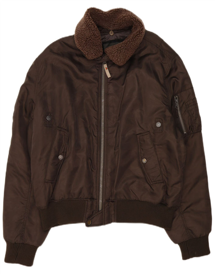 Americanino Bomber Jacket pentru bărbați UK 44 2XL Maro Nylon