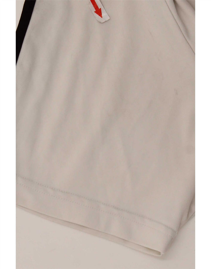 Tricou Adidas Climalite pentru bărbați Top mare din poliester alb