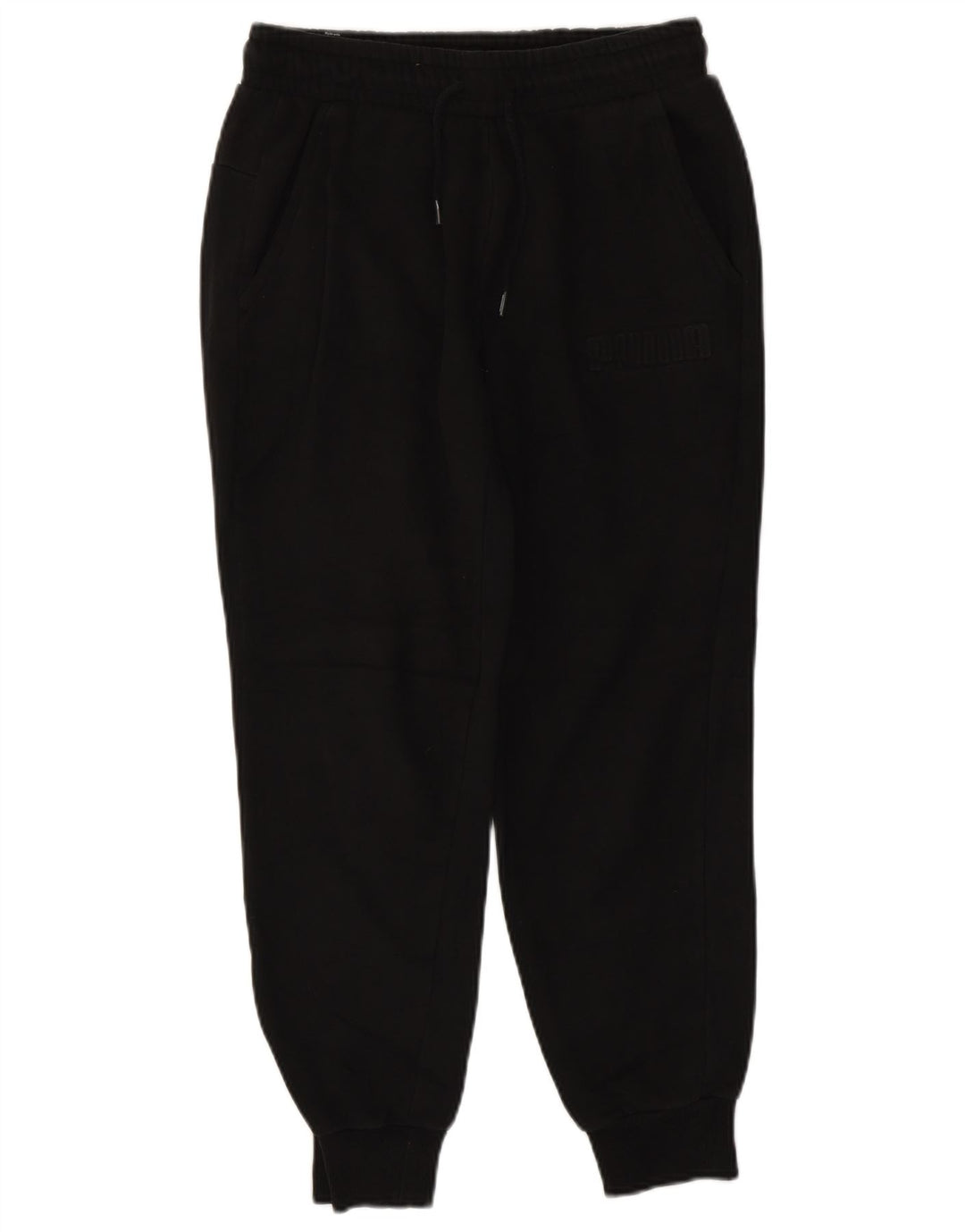 Pantaloni de trening PUMA pentru bărbați Joggeri mici din bumbac negru