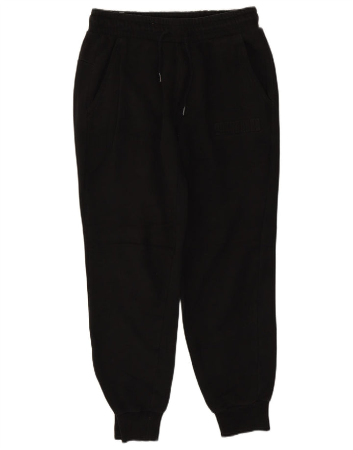 Pantaloni de trening PUMA pentru bărbați Joggeri mici din bumbac negru
