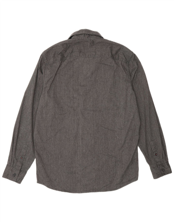 Cămașă pentru bărbați Wrangler, bumbac gri mediu