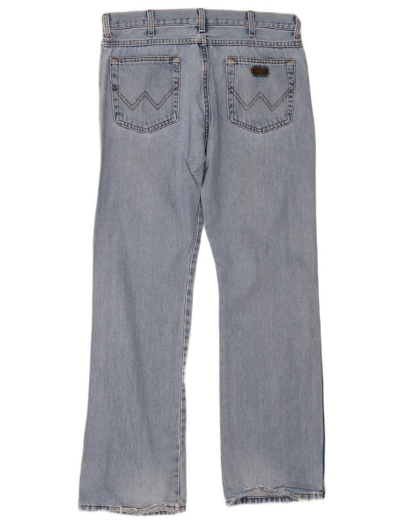 Blugi drepti pentru bărbați WRANGLER, cu ajustare normală, W33 L34, bumbac albastru