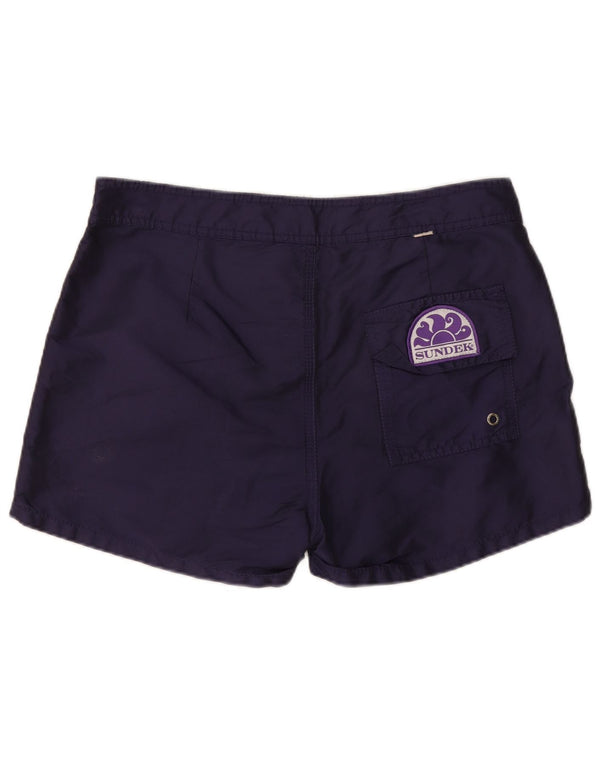 Sundek Mens Swimming Shorts Medium Navy Blue Polyester