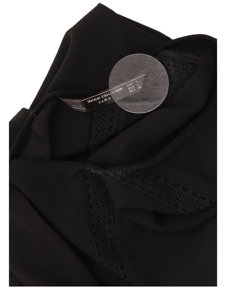 Costum pentru femei Zara cu mânecă scurtă UK 14 mare negru