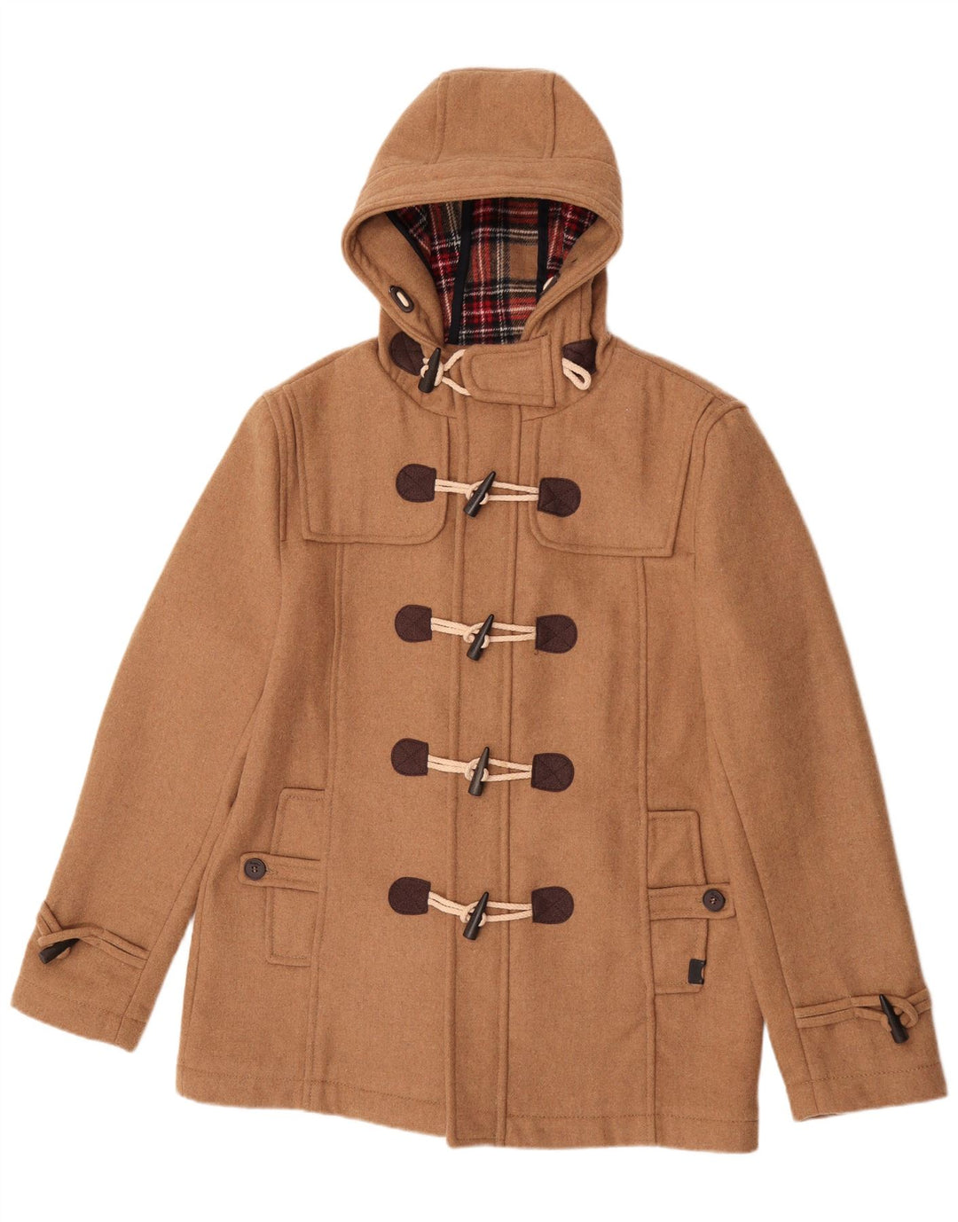 Pull & Bear Manson cu glugă pentru bărbați UK 42 XL poliester bej