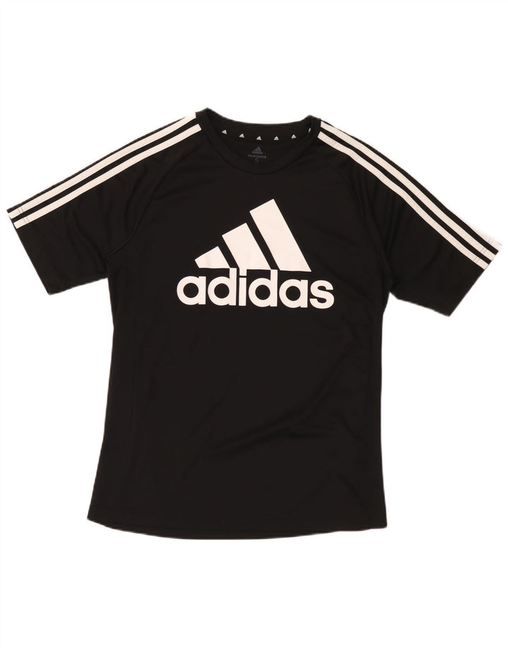 Tricou cu grafică Adidas Aeroready pentru bărbați Top mic poliester negru