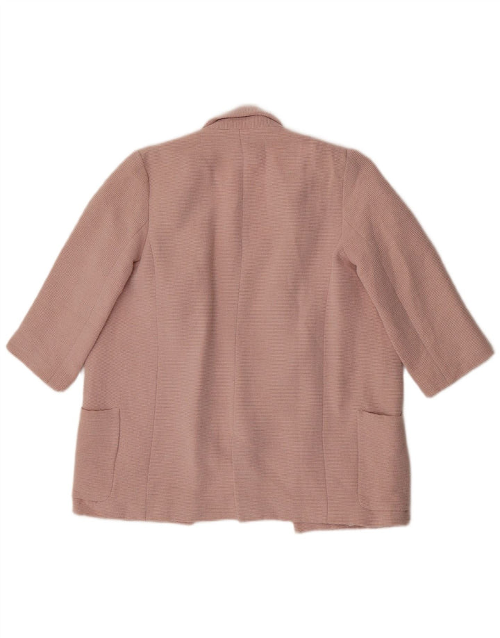 Jachetă pentru femei ZARA cu mâneci 3/4 deschise, UK 6 XS, roz