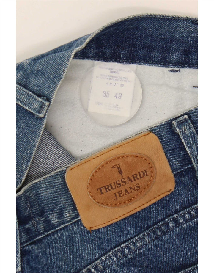 Trussardi blugi conici pentru bărbați W32 L30 bumbac albastru