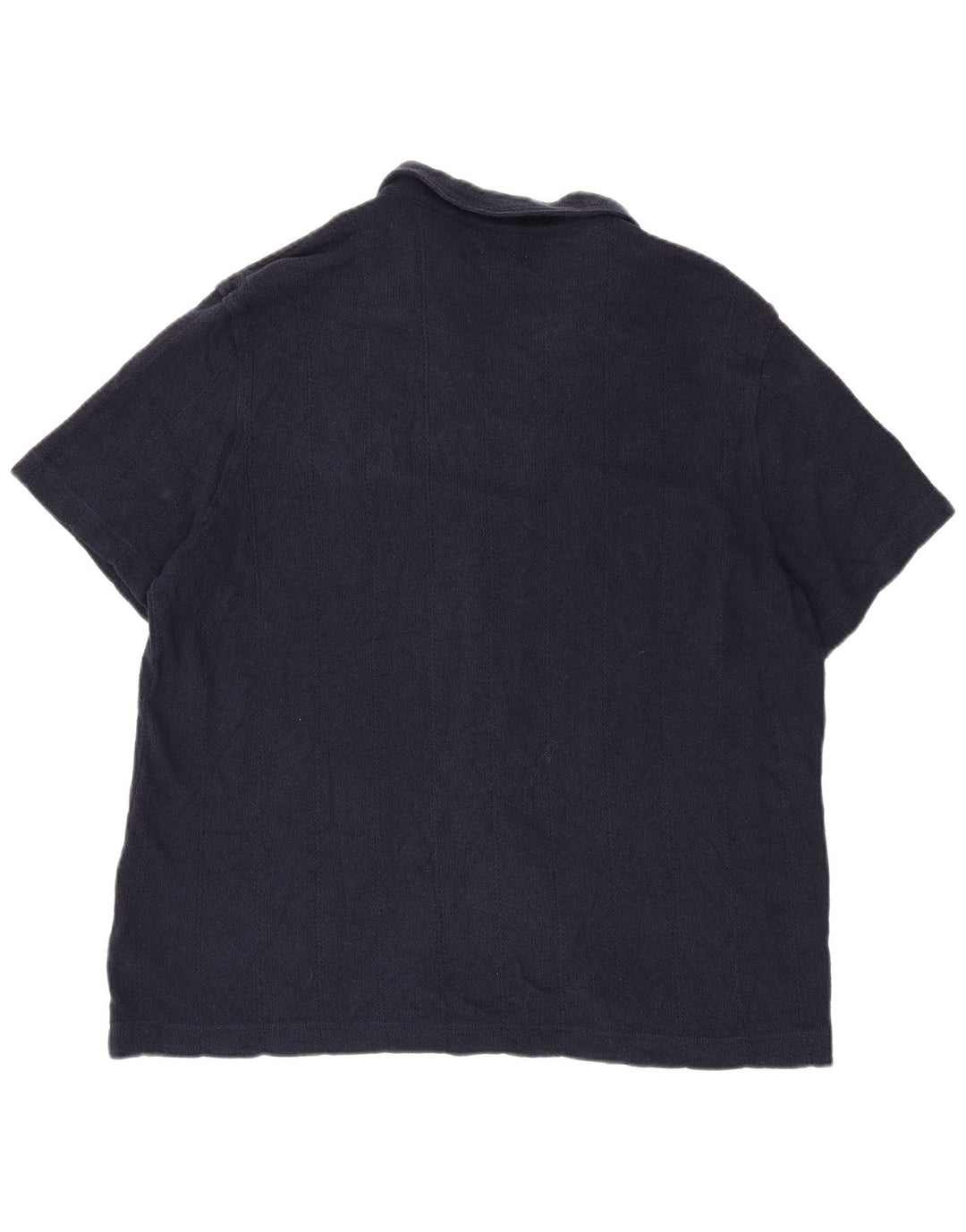 Cămașă cu mânecă scurtă pentru bărbați Marks & Spencer, bumbac bleumarin 2XL