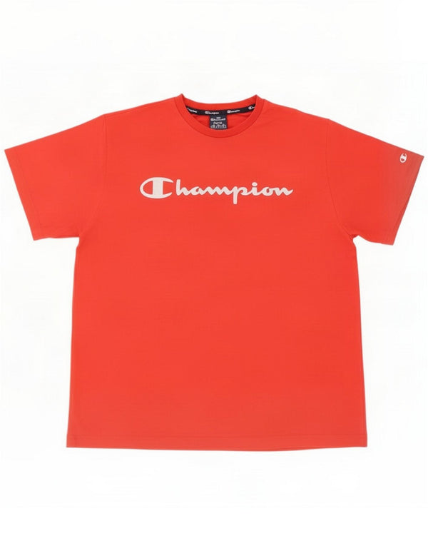 Champion Mens Graphic T-Shirt Top Large Red