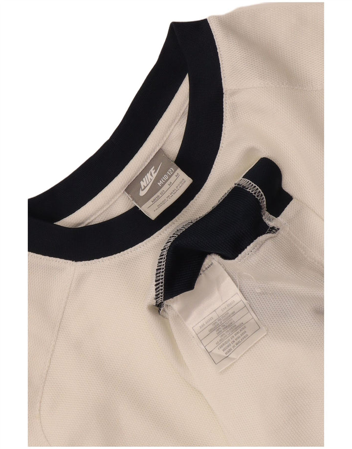 Tricou pentru băieți Nike Top 10-11 ani, mediu alb, poliester color bloc