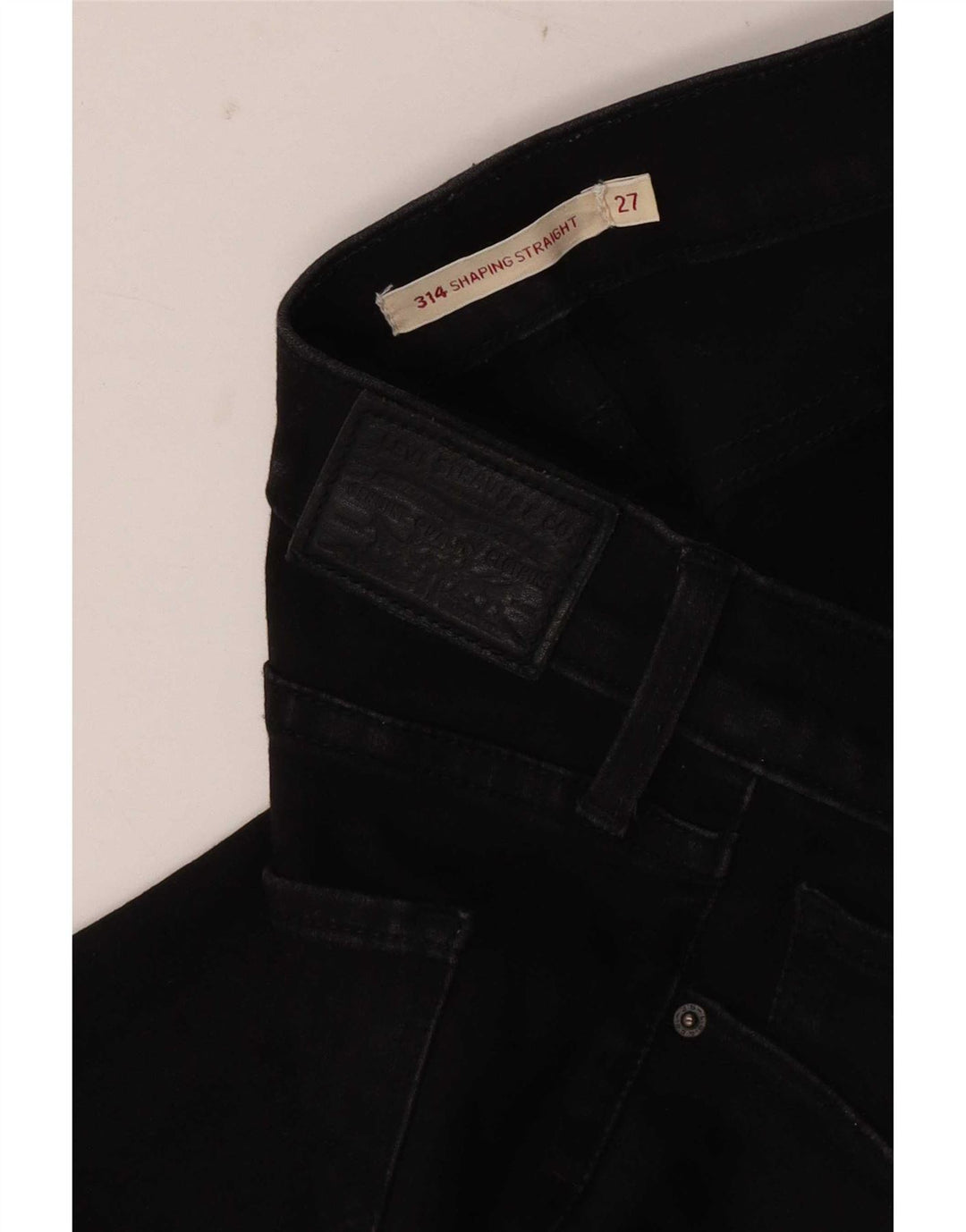 Blugi drepți modelați 314 pentru femei Levi's W27 L30 negri