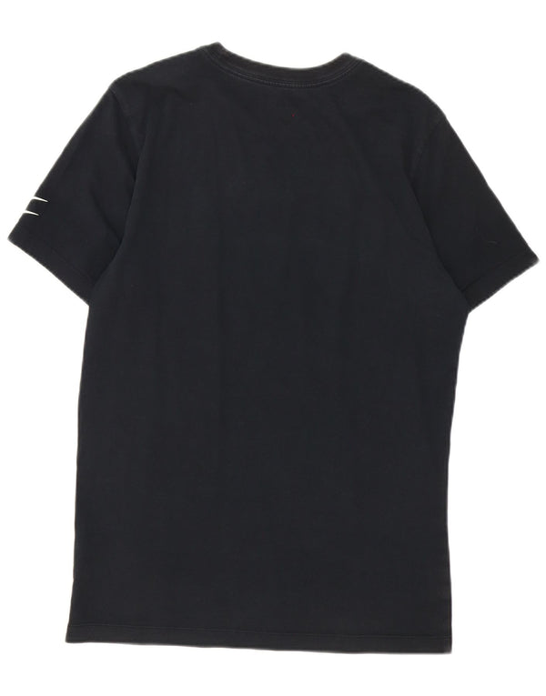 Nike Mens Swoosh Graphic T-Shirt Top Small Black Cotton