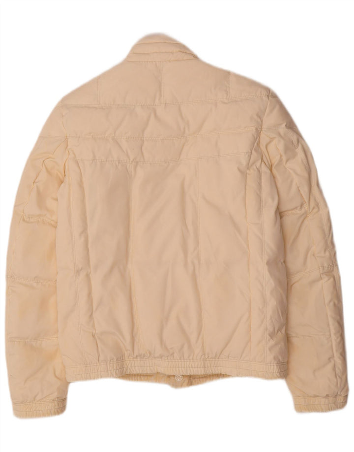 Jachetă căptușită reversibilă pentru femei Hugo Boss UK 8 Small, bej, poliester
