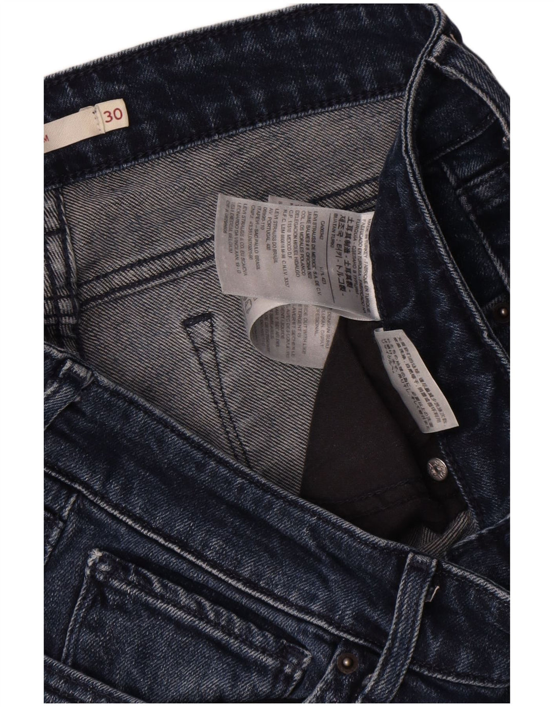 Blugi Levi's 712 Slim pentru femei W30 L30 Bumbac bleumarin