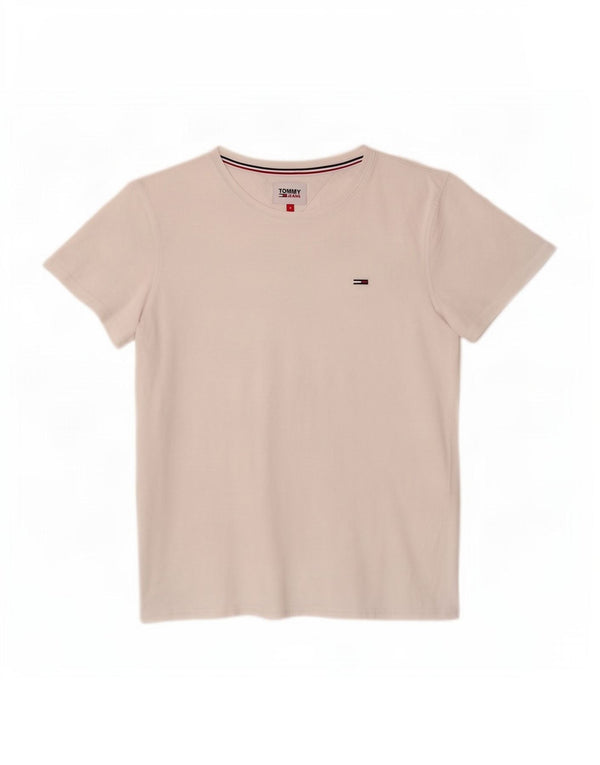 Tricou Tommy Hilfiger pentru femei Top UK 12 Medium White Bumbac
