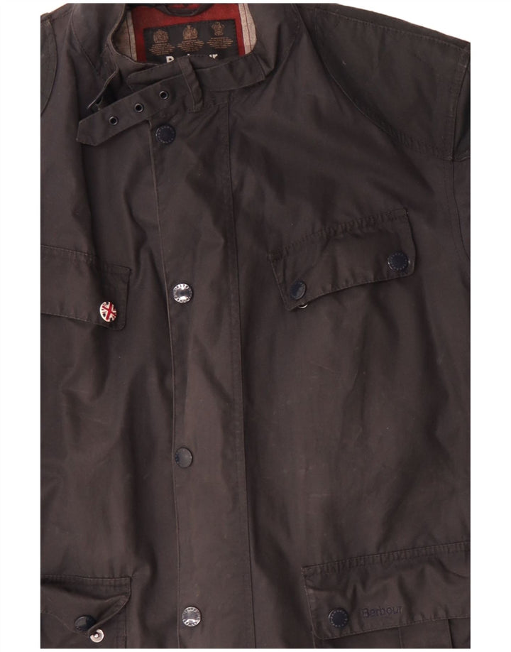 Jachetă pentru bărbați Barbour din bumbac cerat UK 42 XL Bumbac bleumarin