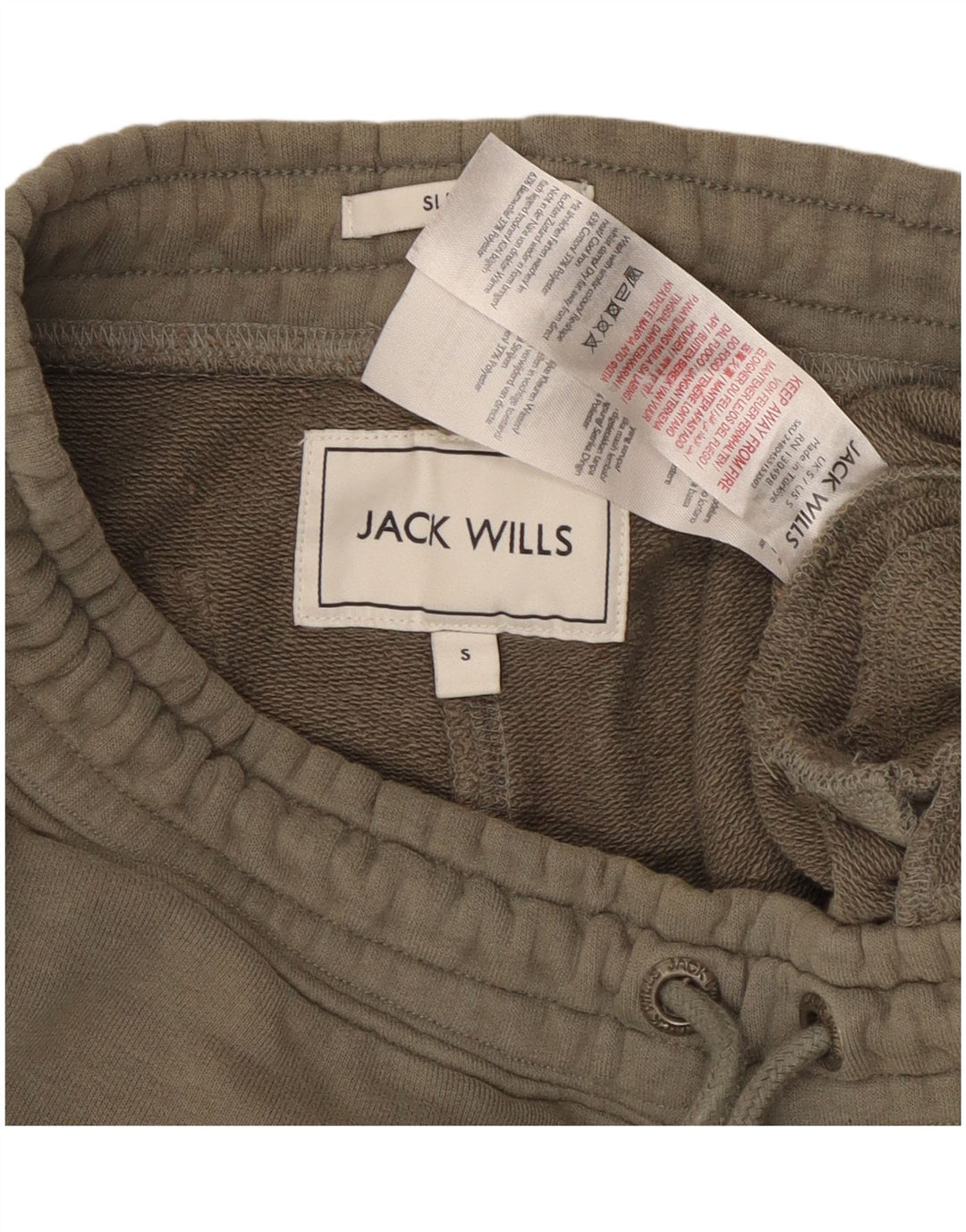 JACK WILLS Pantaloni de trening cu grafică subțire pentru bărbați Pantaloni de jogging Bumbac kaki mic
