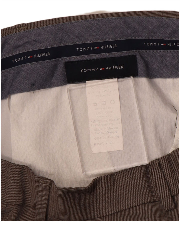 TOMMY HILFIGER Pantaloni drepți pentru bărbați L35 L30 Poliester gri