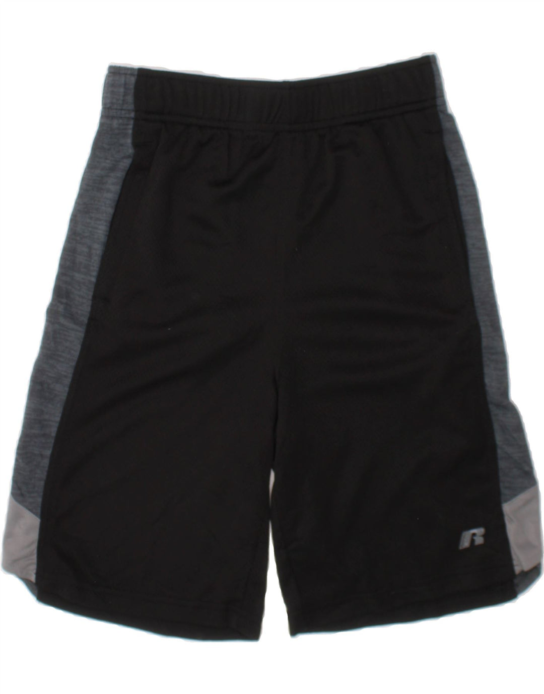 RUSSELL ATHLETIC Boys Sport Shorts 7-8 Years Medium  Black Colourblock Vintage Russell Athletic and Second-Hand Russell Athletic from Messina Hembry 