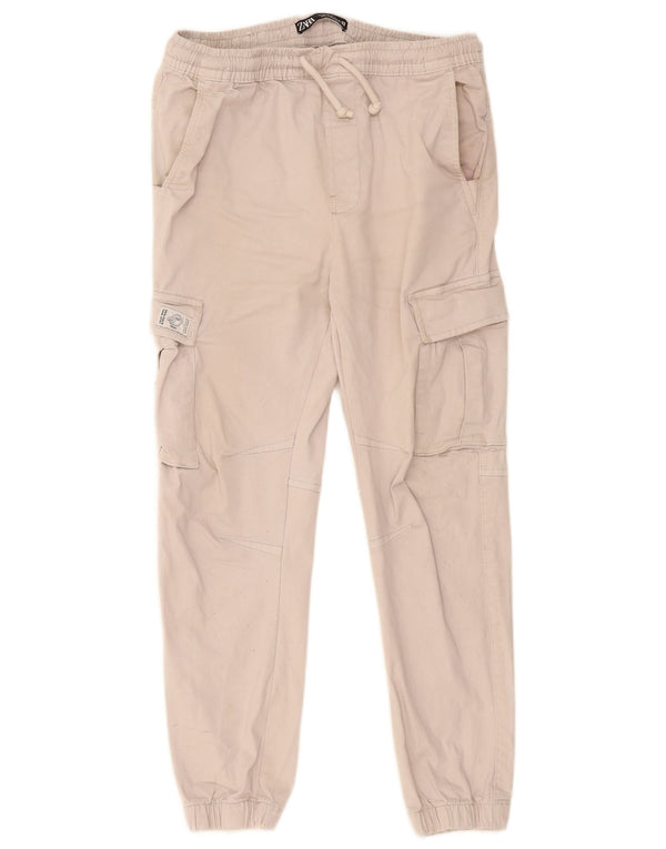 Pantaloni cargo pentru bărbați, pantaloni de jogging, medii L30 L26, bumbac gri