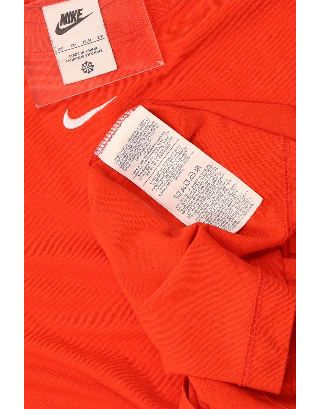 Tricou pentru bărbați NIKE Top XS bumbac portocaliu