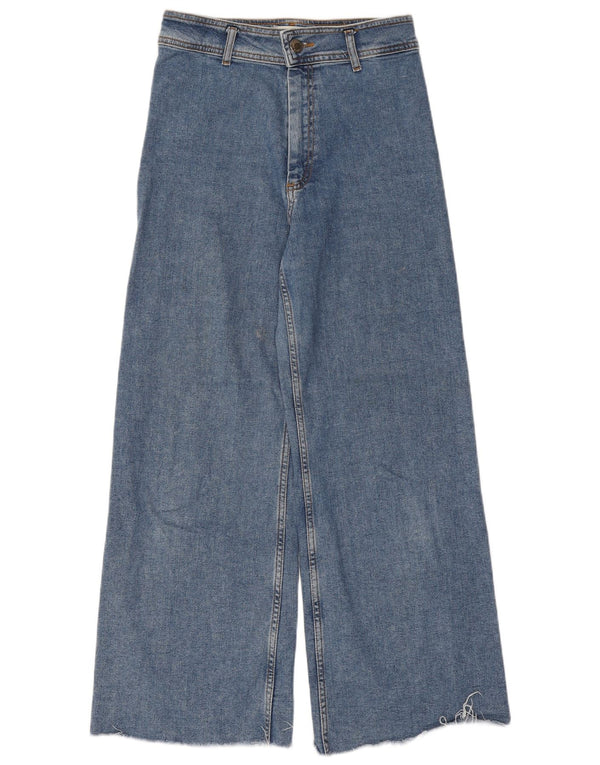 Blugi pentru femei Zara cu picioare late EU 40 Medium W30 L29 Albastru