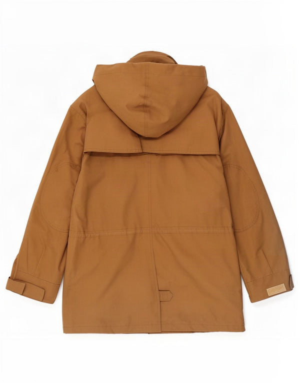 Jachetă parka supradimensionată pentru femei cu glugă Lavenir UK 6 XS bumbac bej