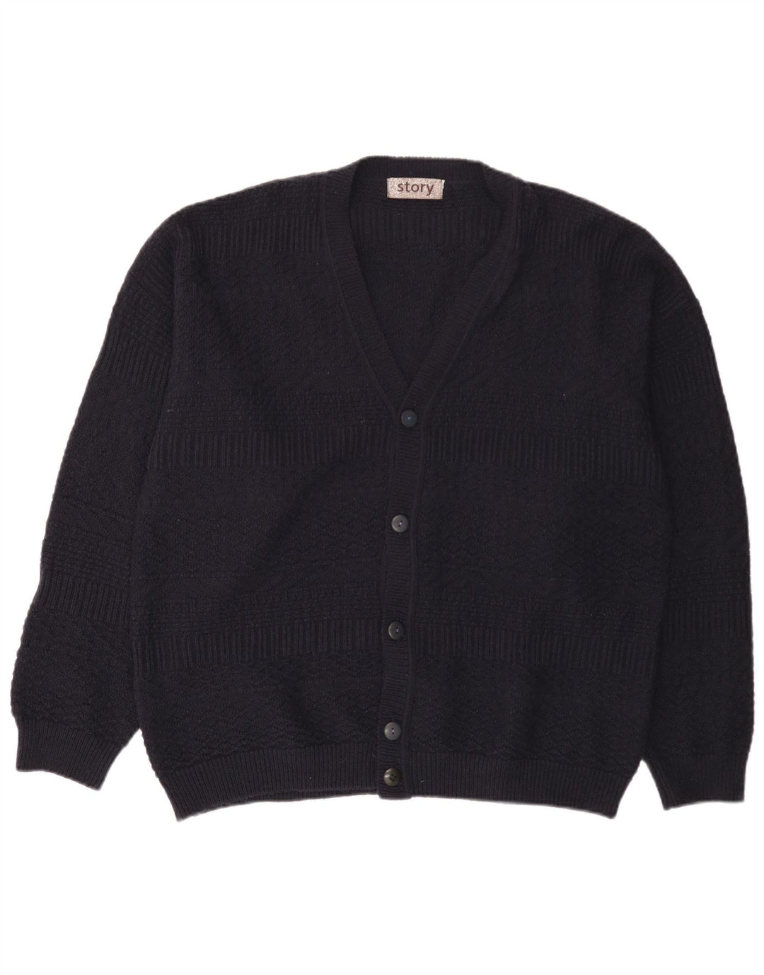 Pulover Cardigan Vintage pentru bărbați XL Bleumarin