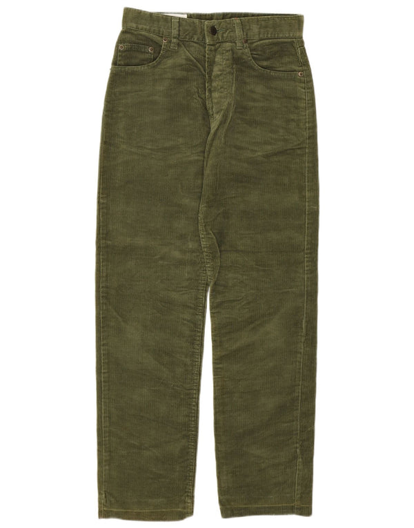 UNIFORM Pantaloni drepti din velur pentru femei L29 L28 Bumbac kaki