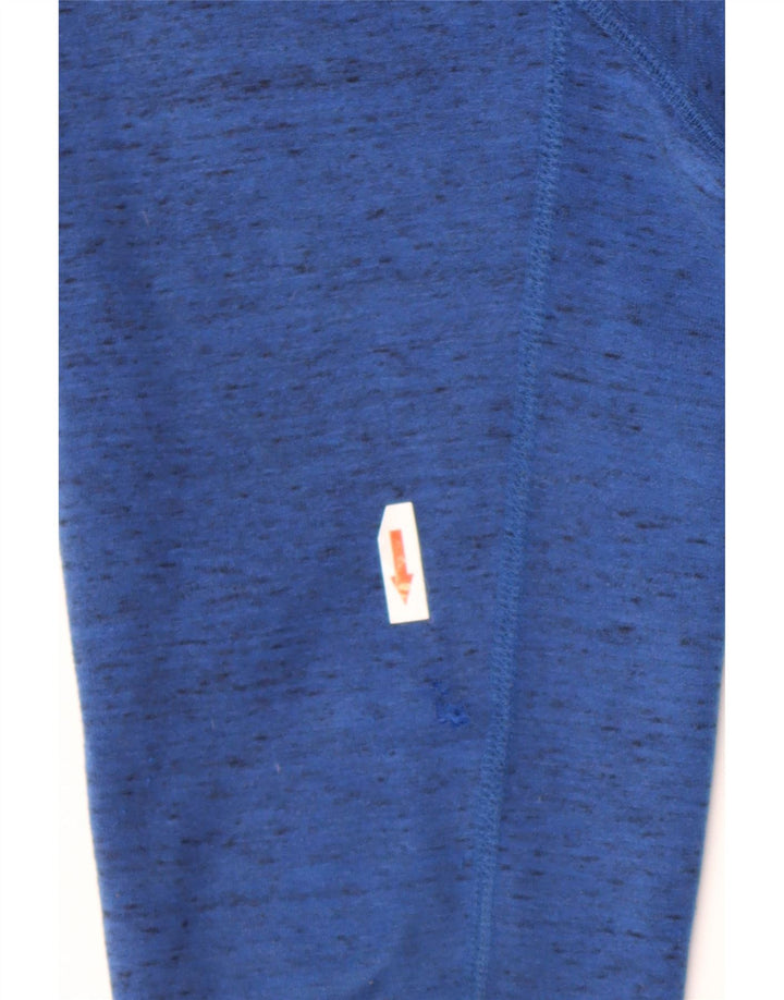 Pulover Nike pentru bărbați, cu fermoar, bumbac albastru pete