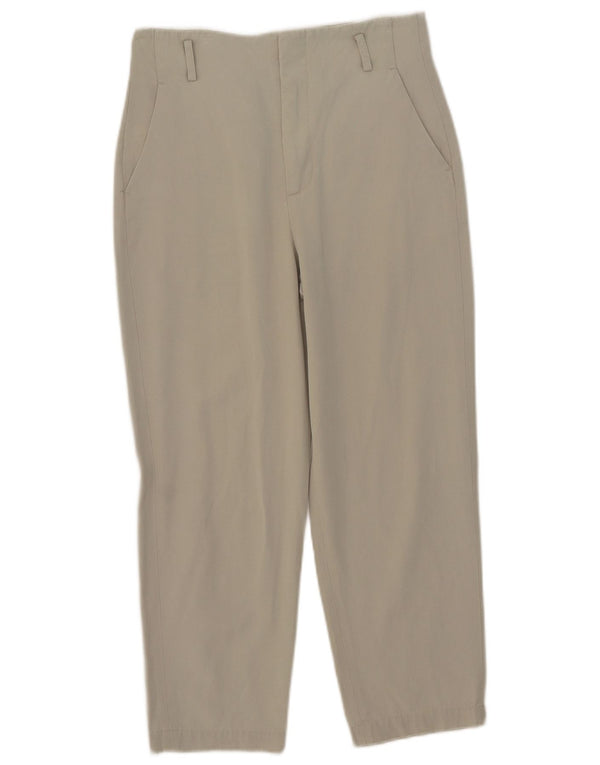 Pantaloni chino conici pentru femei cu talie înaltă Zara XS L24 L23 Bej