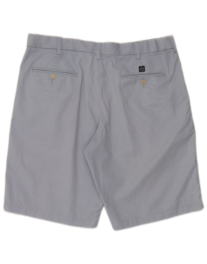 MARKS & SPENCER Pantaloni scurți chino pentru bărbați Blue Harbour W36, bumbac albastru mare