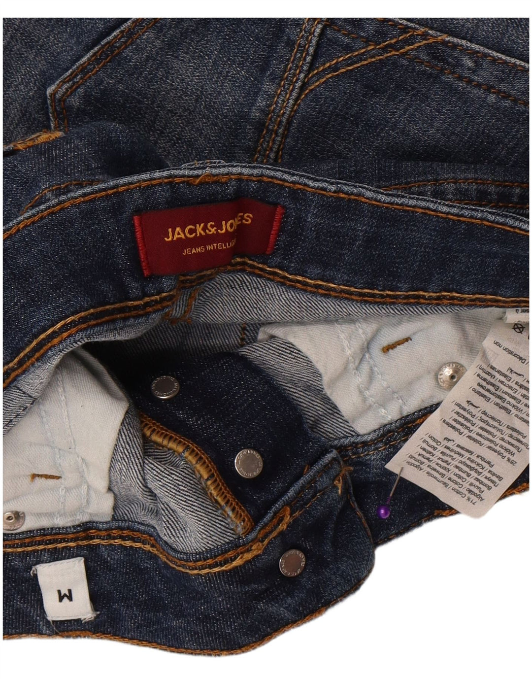 Pantaloni scurți din denim Jack & Jones pentru bărbați, mediu W32, bumbac albastru