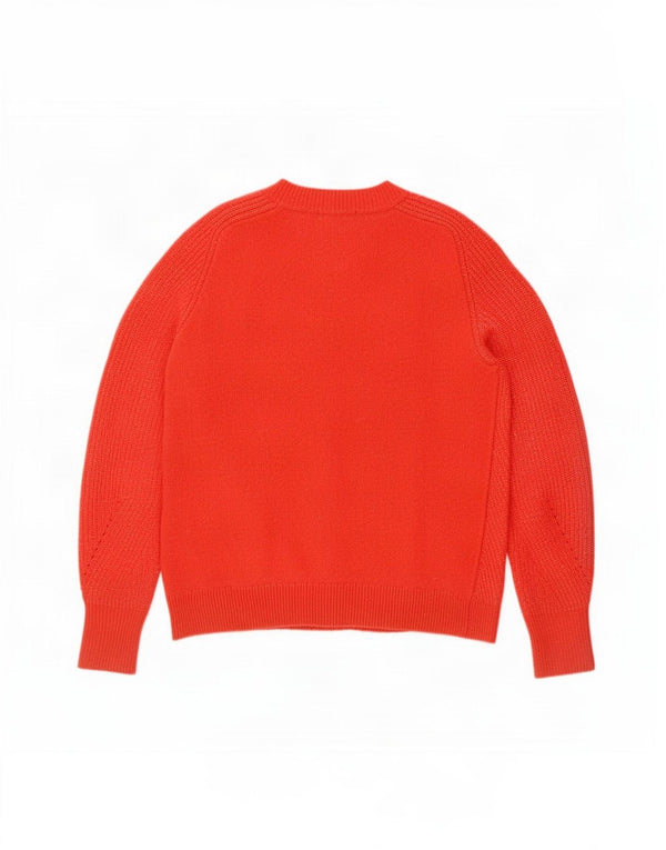 Pulover cardigan pentru femei Marks & Spencer UK 10 Acrilic roșu cu pături mici