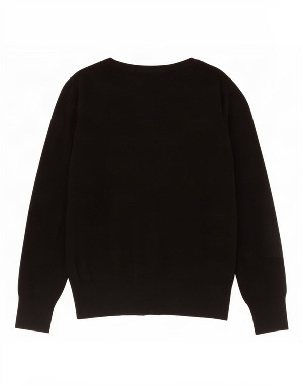 Marks & Spencer Womens Cardigan Sweater UK 10 Small Black