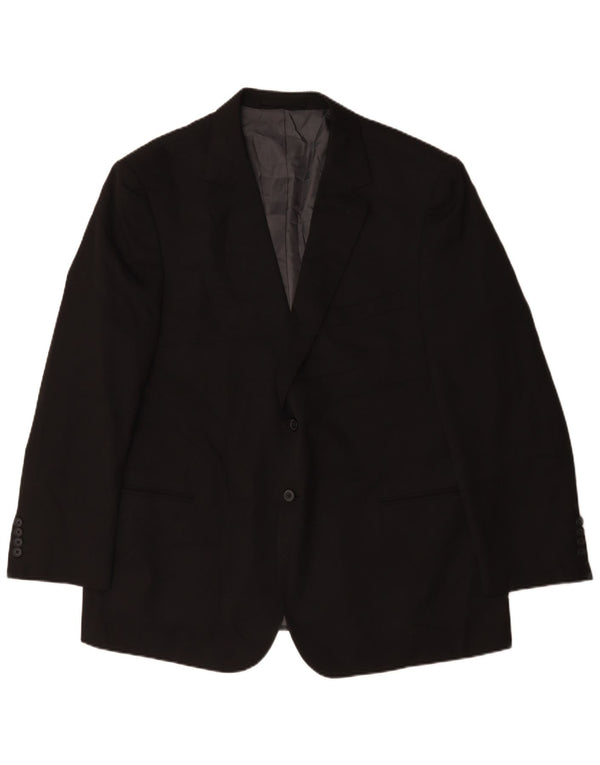 Jachetă pentru bărbați Marks & Spencer cu 2 nasturi, UK 48 2XL, poliester negru