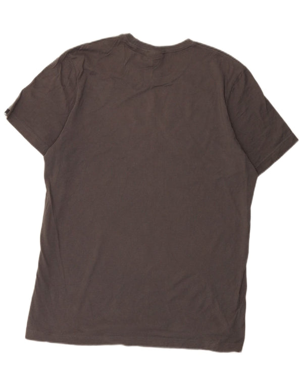Adidas Mens Graphic T-Shirt Top Medium Grey Cotton