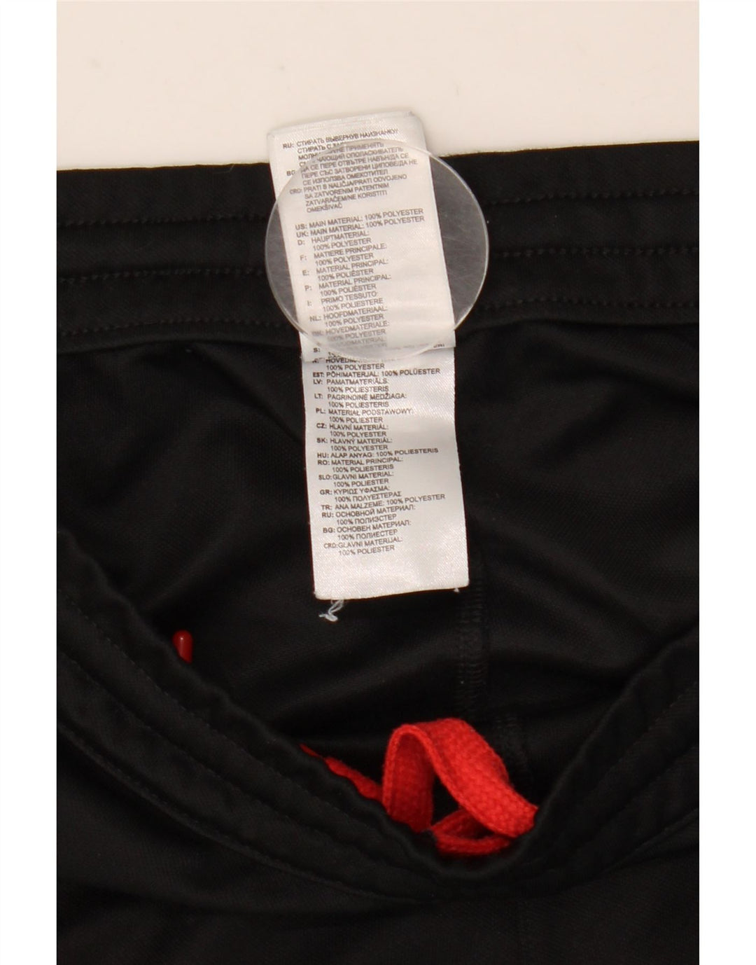 Pantaloni de trening Adidas pentru bărbați, poliester negru mic