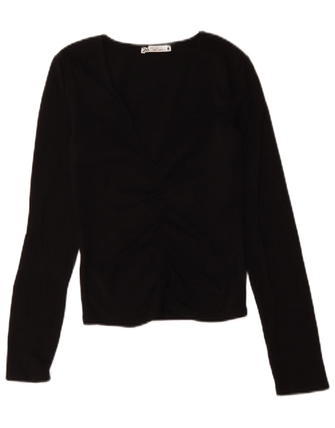 Pulover cu decolteu în V Zara pentru femei UK 8 Mic Negru