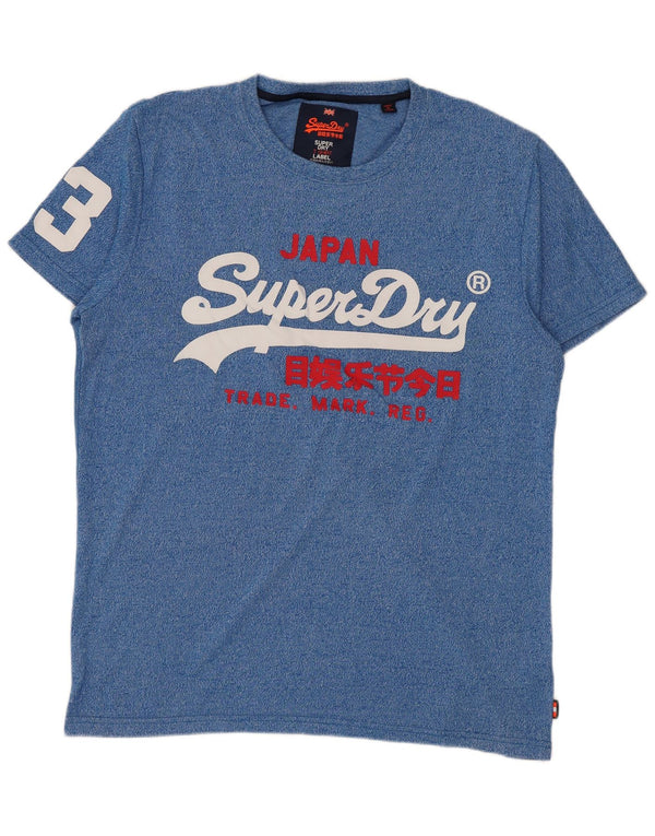 Tricou grafic pentru bărbați Superdry Top XL Bumbac albastru