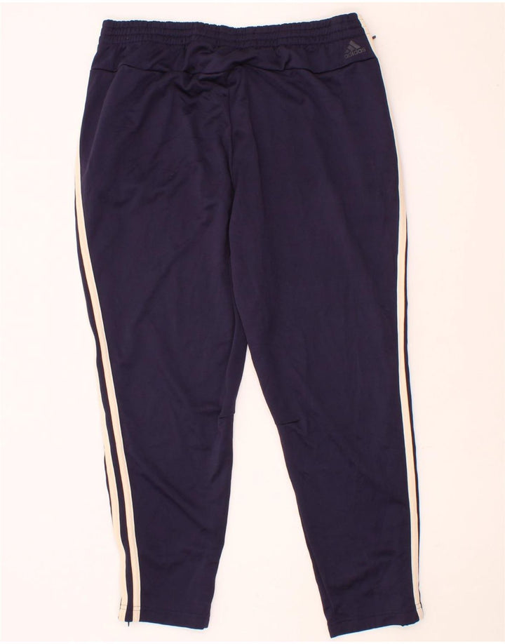 ADIDAS Womens Tracksuit Trousers Large Navy Blue Polyester Vintage Adidas and Second-Hand Adidas from Messina Hembry 